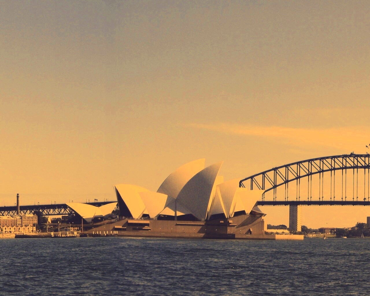 Панорама порта Сиднея обои