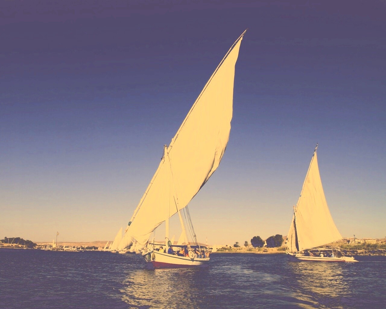 Под парусами обои