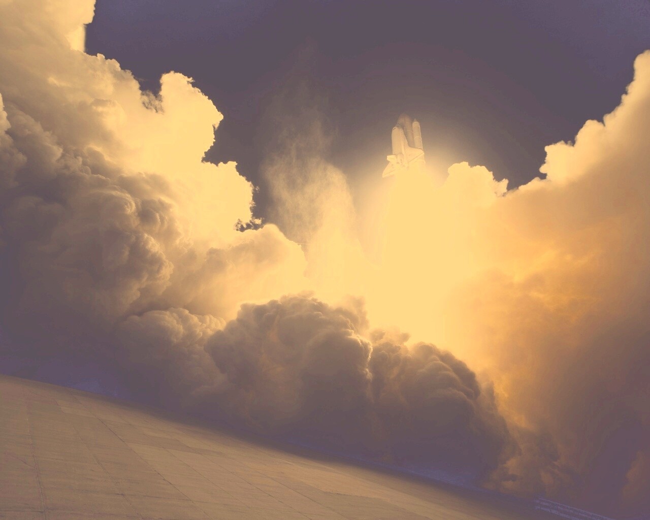 Взлет шатла обои