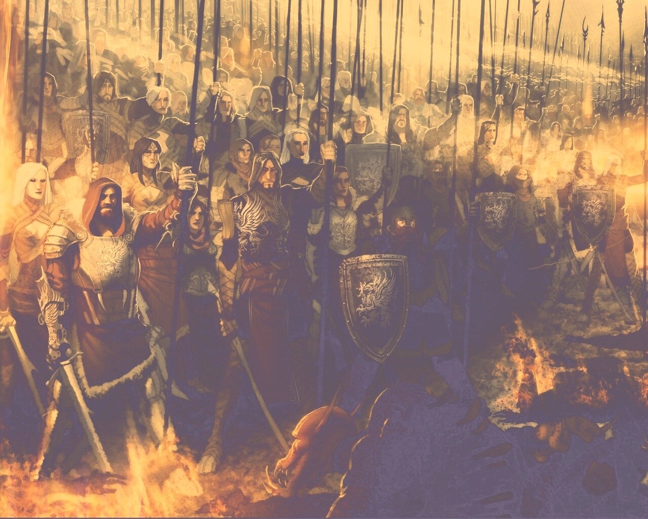 Борьба против порождений тьмы обои