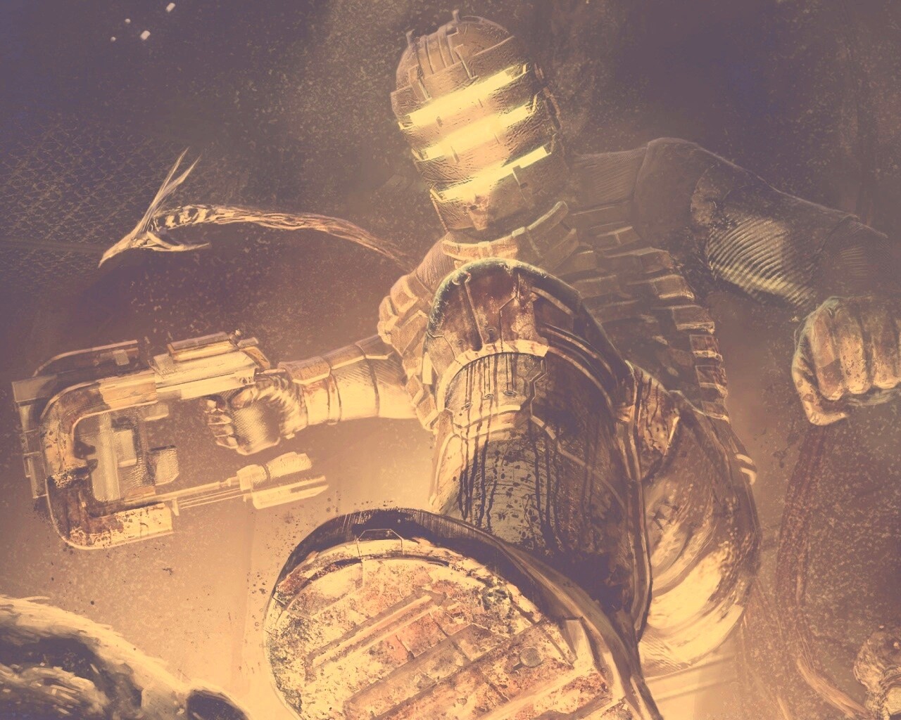 Айзек топчет монстра обои