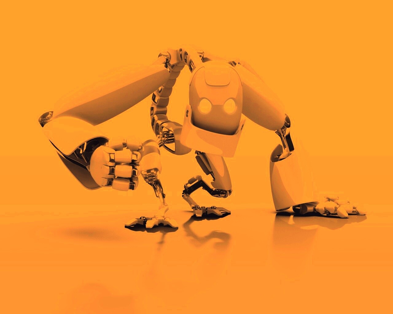 Крадущийся робот обои