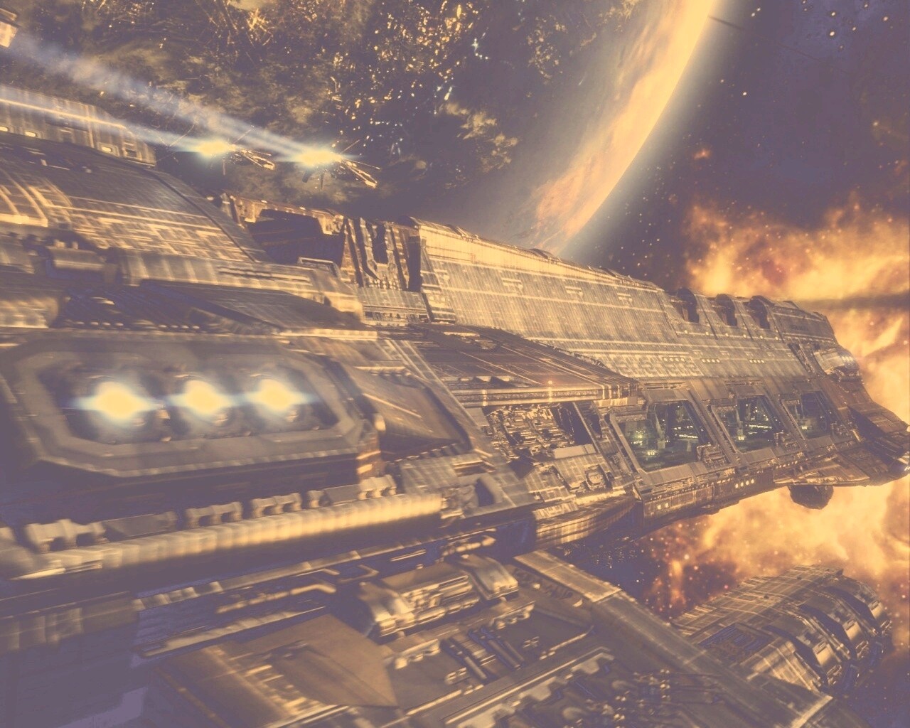 Космический корабль обои