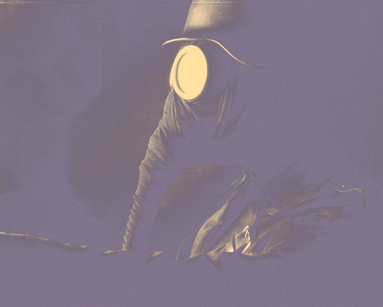 В противогазе обои