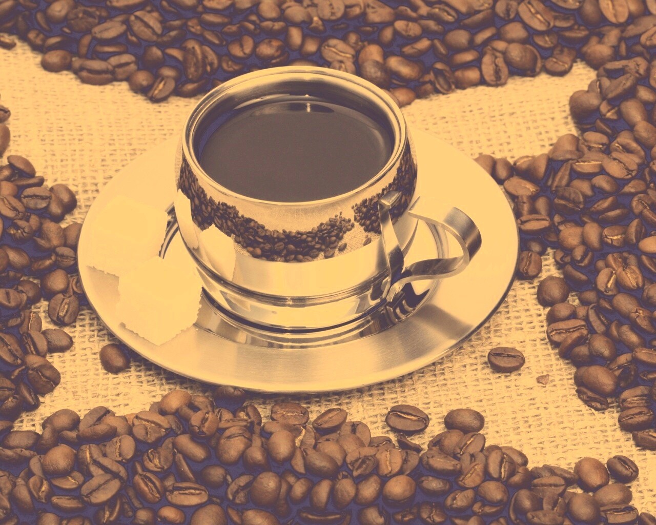 Кофе с сахаром обои