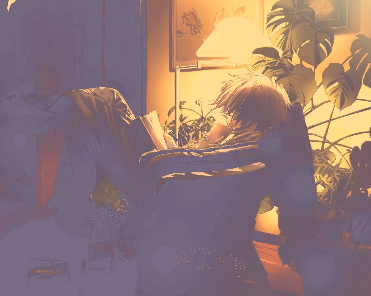 Парень с книжкой обои