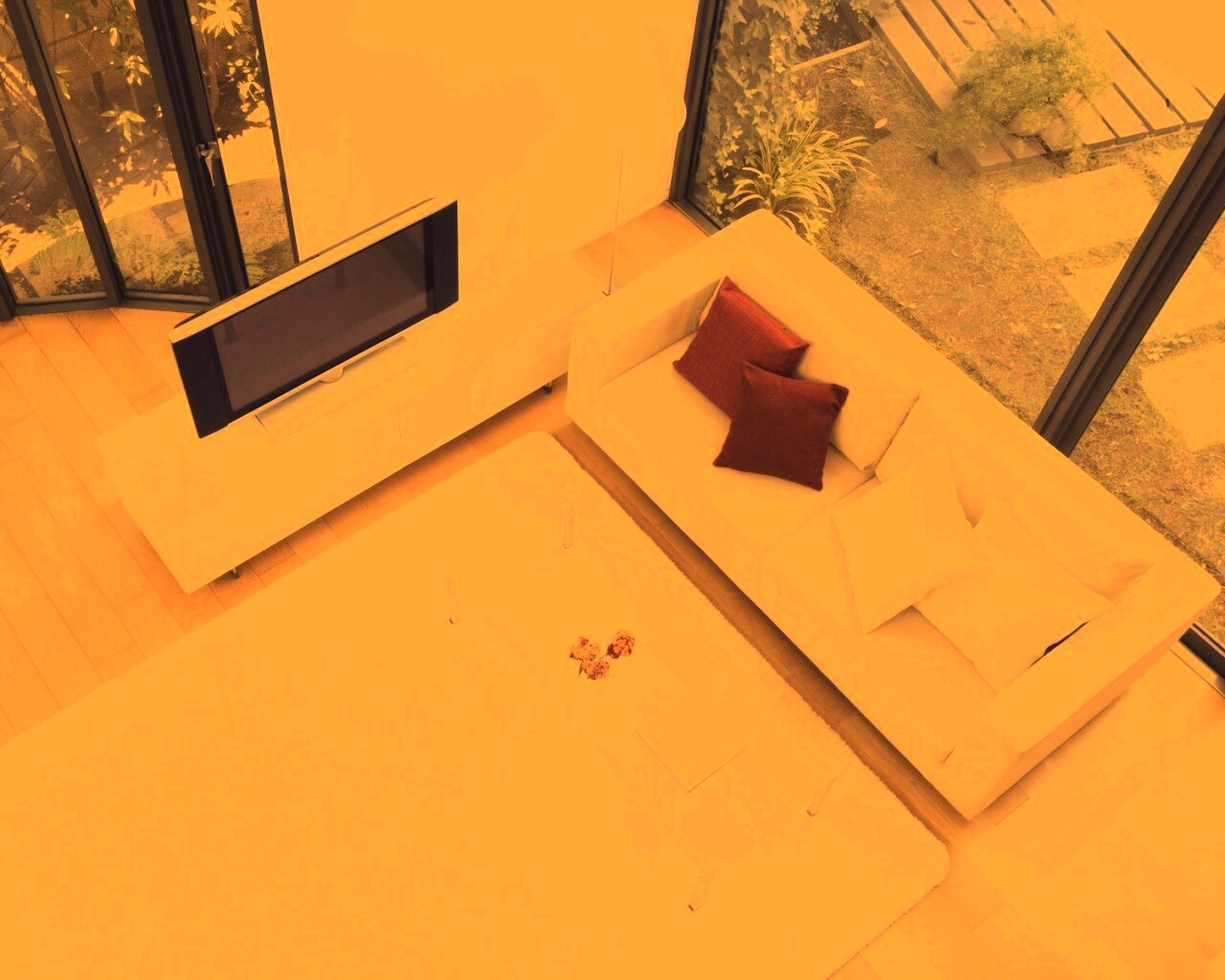 Комната сверху обои