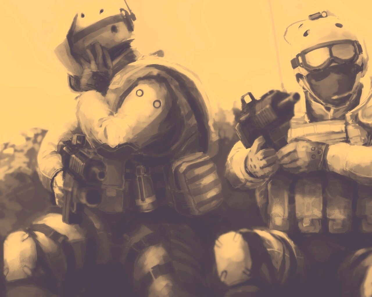 Спецназ в засаде обои