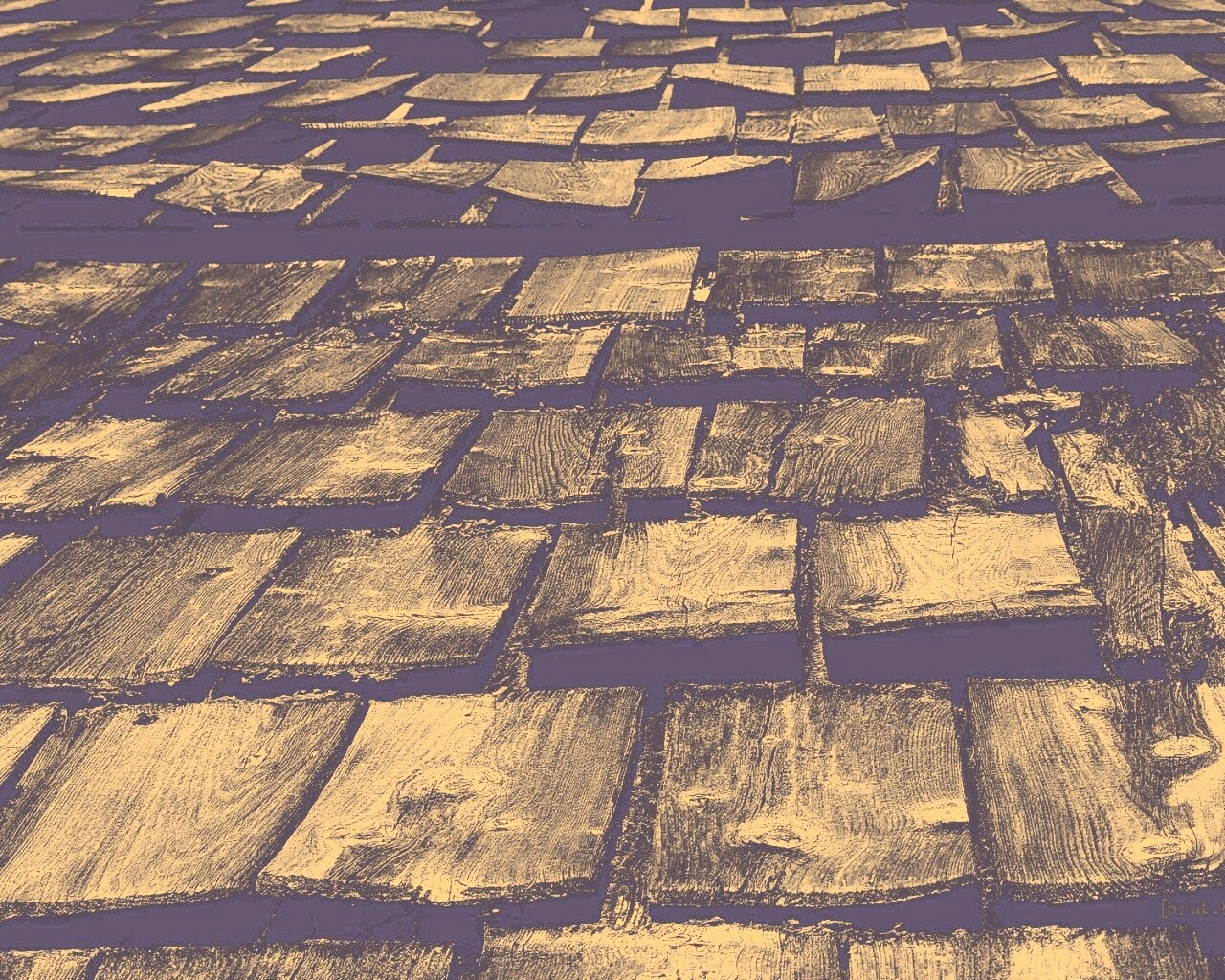 Деревянная крыша обои