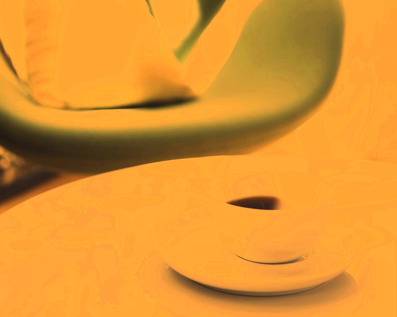 Чашка утреннего кофе обои