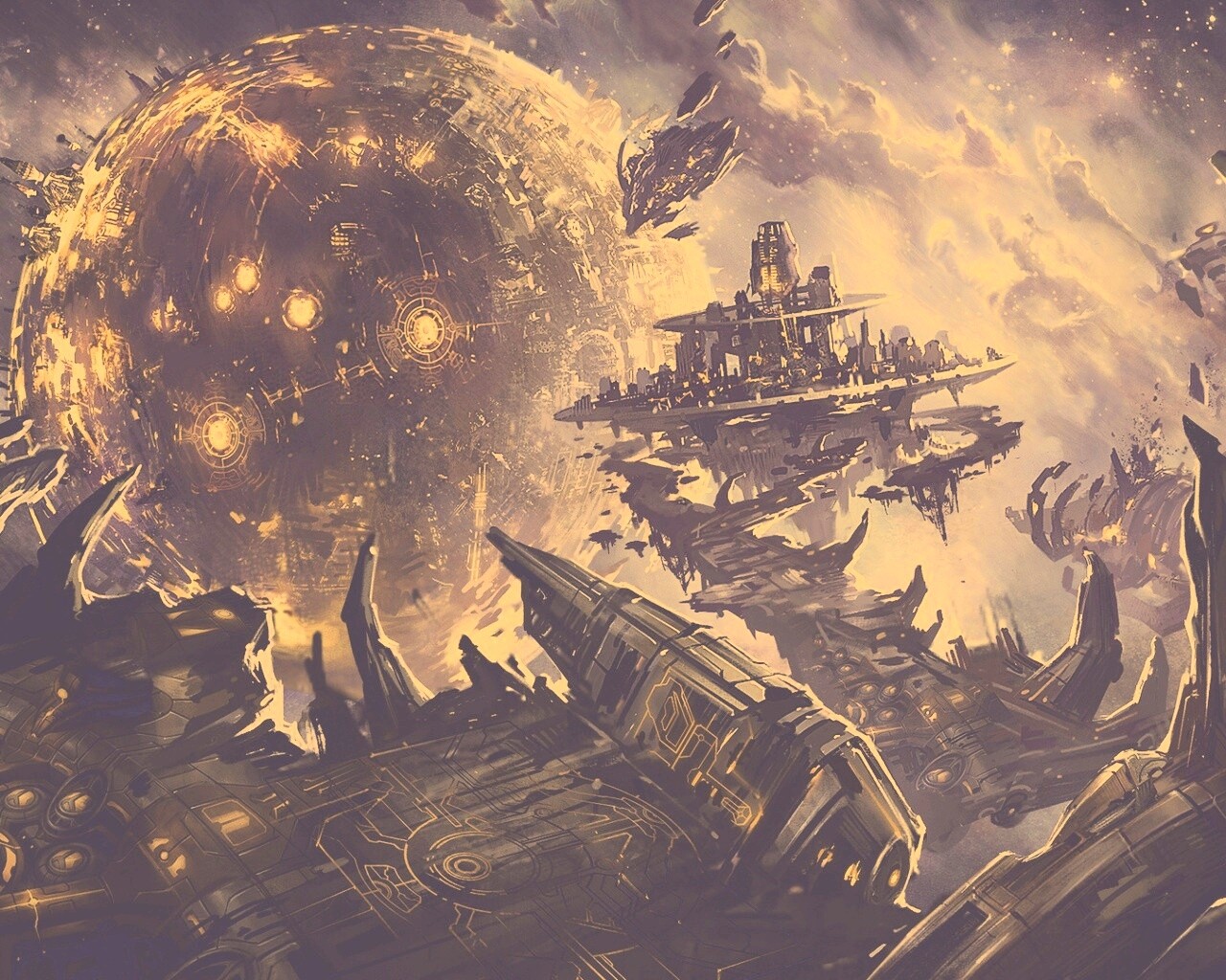 Фантастический пейзаж обои