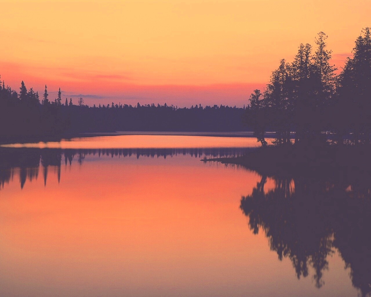 Вечерний пейзаж обои