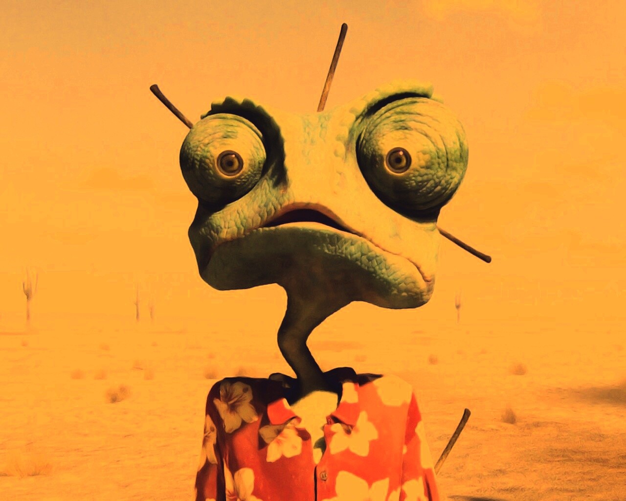 Ранго в колючках от кактуса обои