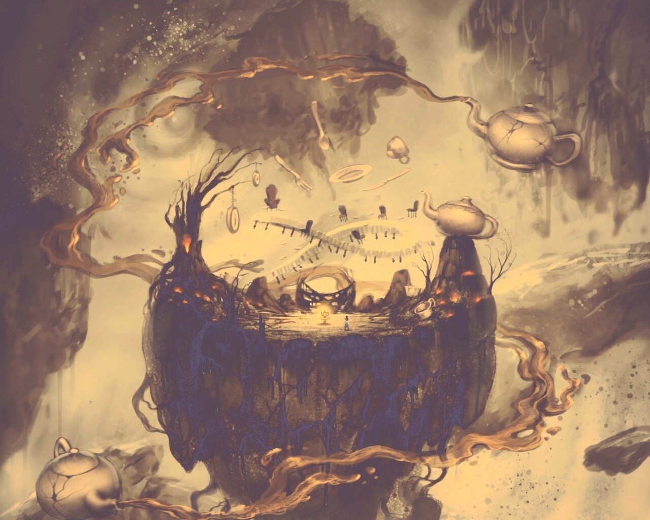 Алиса в стране чудес обои