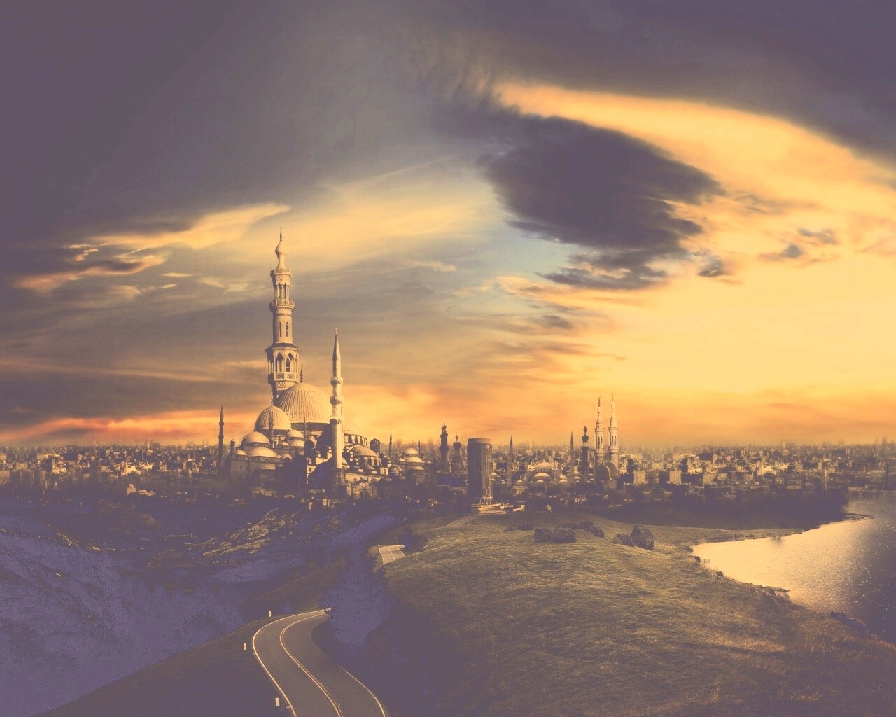 Город минаретов обои