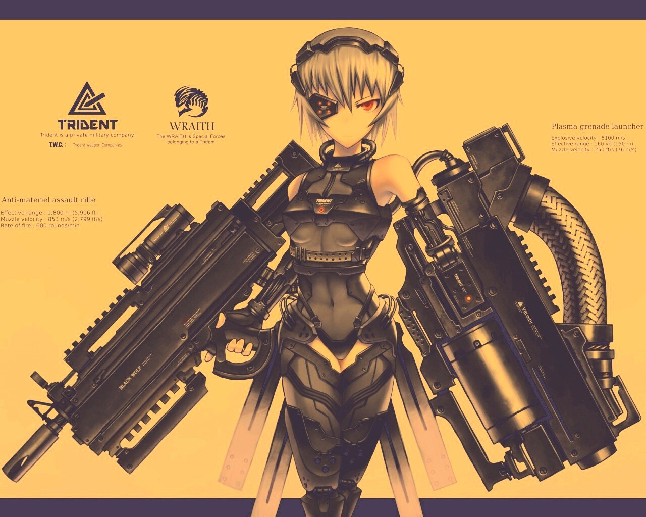 Девушка с оружием обои