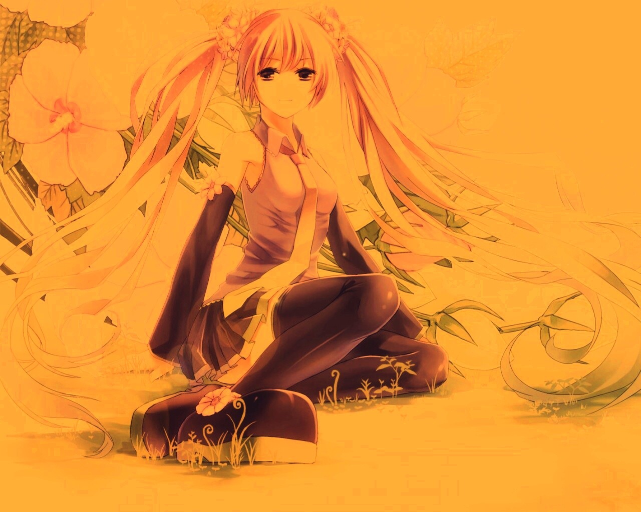 Девушка с красивыми волосами обои