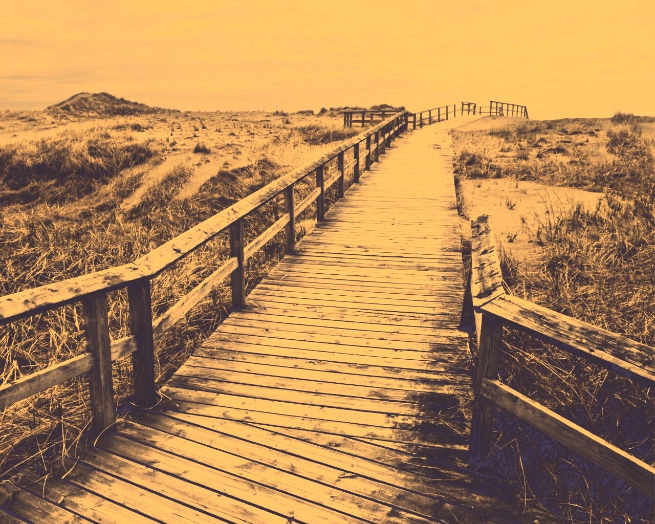 Деревянная дорога обои