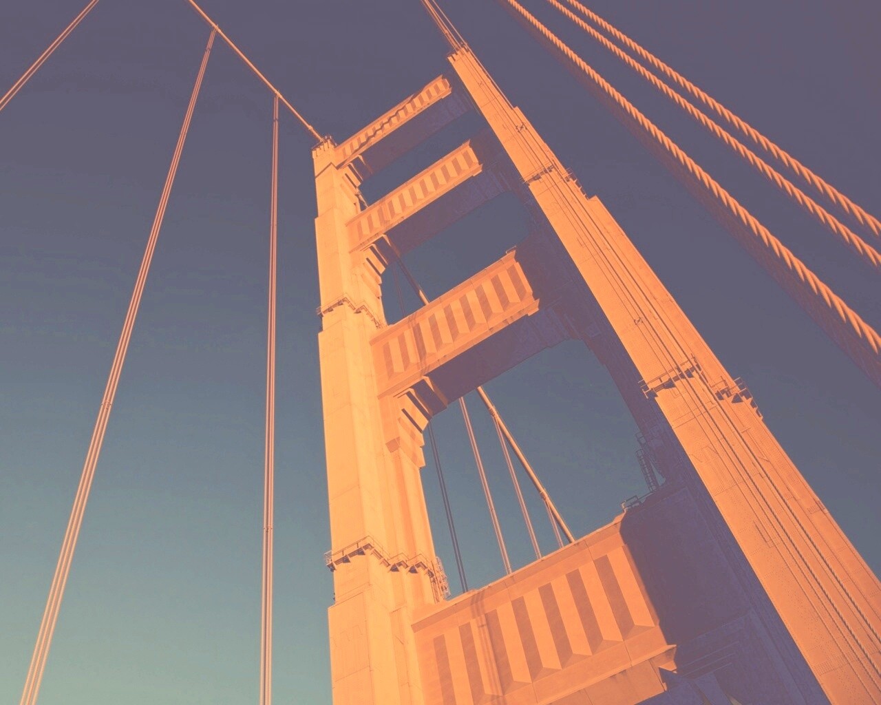 Опора моста Золотые Ворота обои