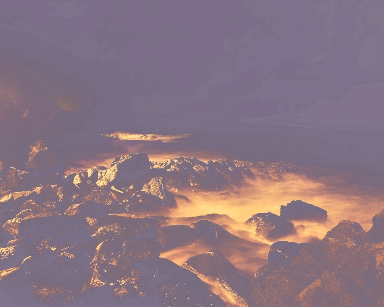 Светящиеся камни обои