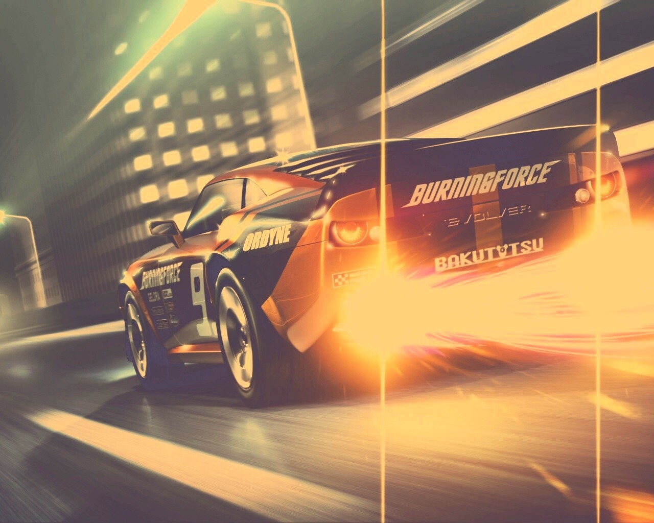 Ночное нитро обои