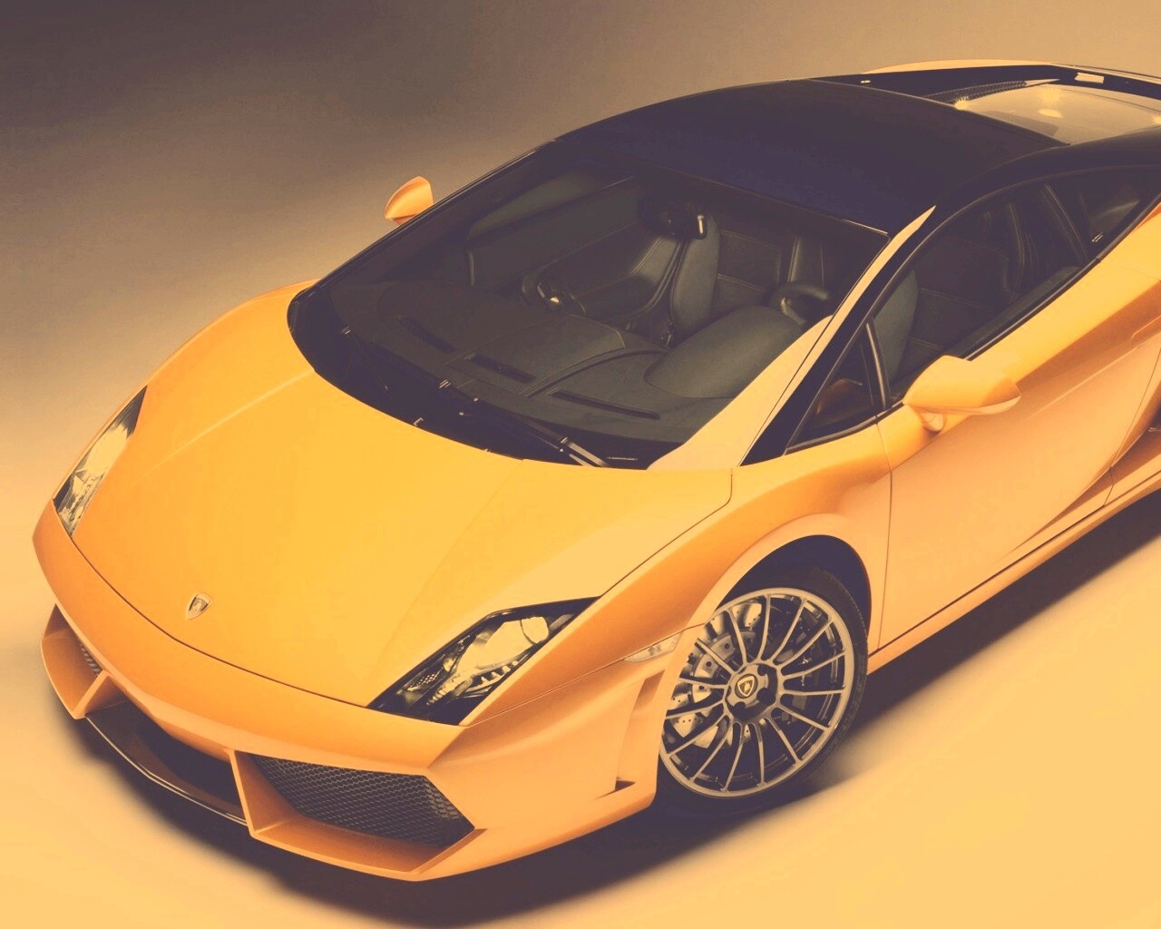 Жёлтый Lamborghini Gallardo обои