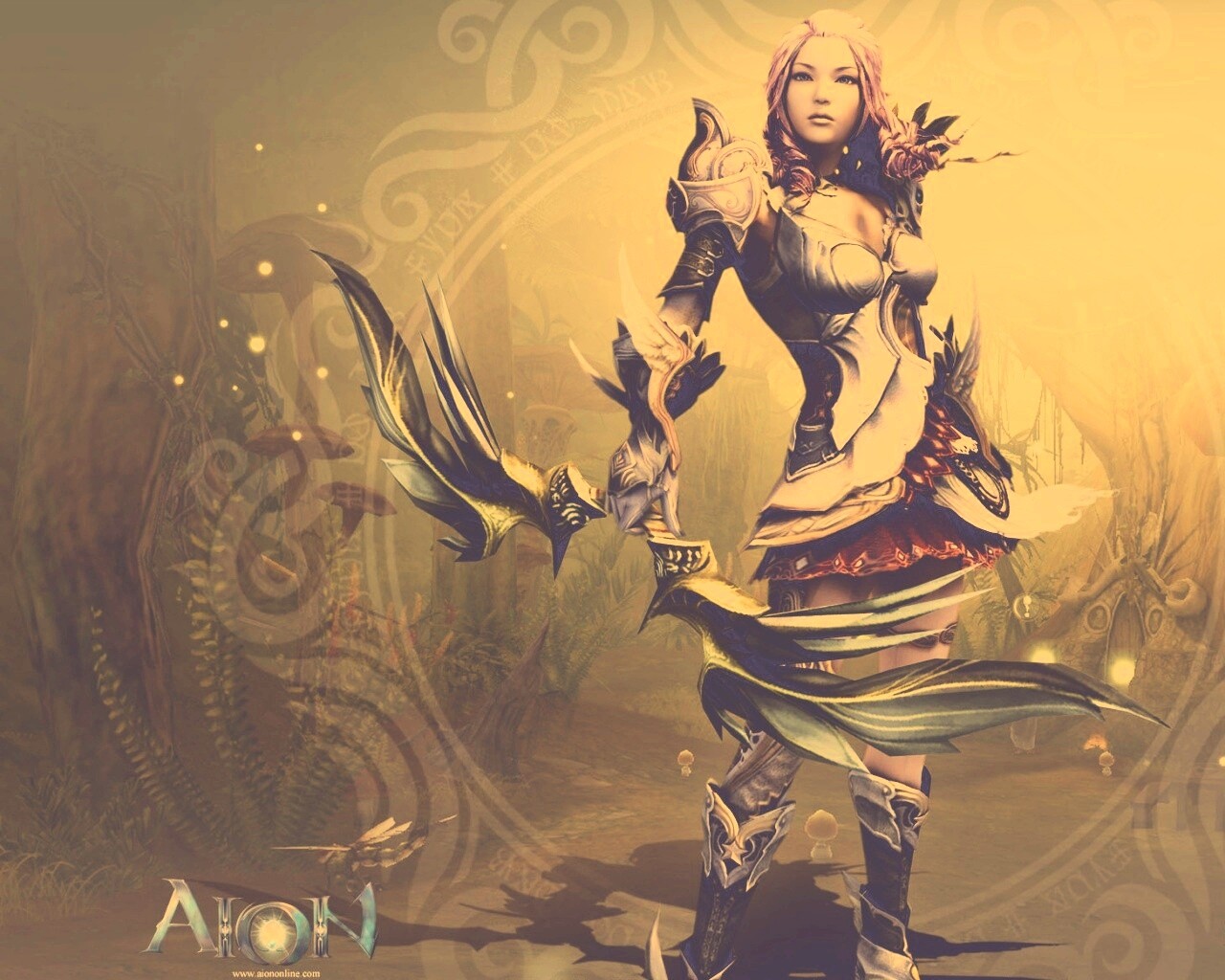 Лучница из Aion обои