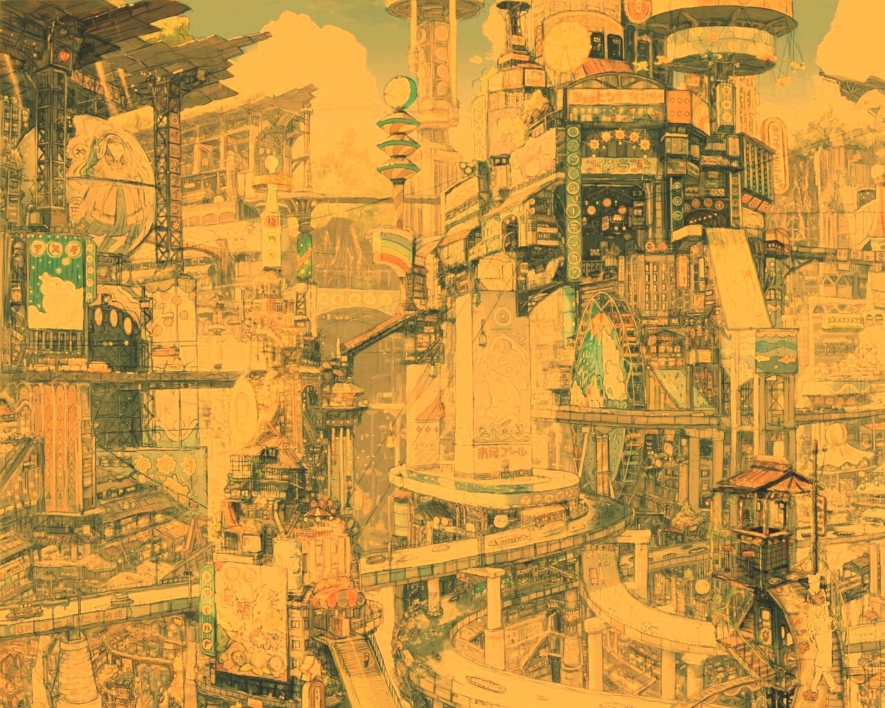 Город будущего обои