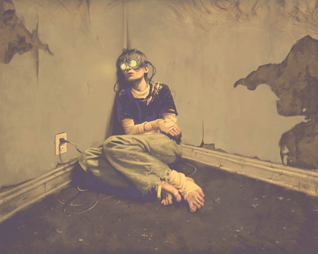 Потерянный в виртуальном мире обои