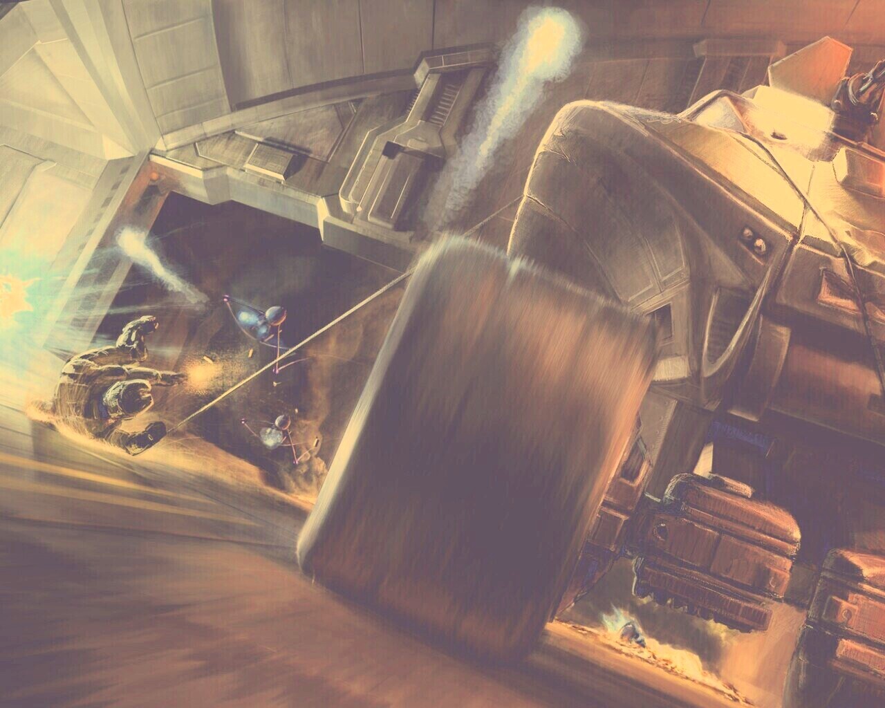 Погоня в Halo обои