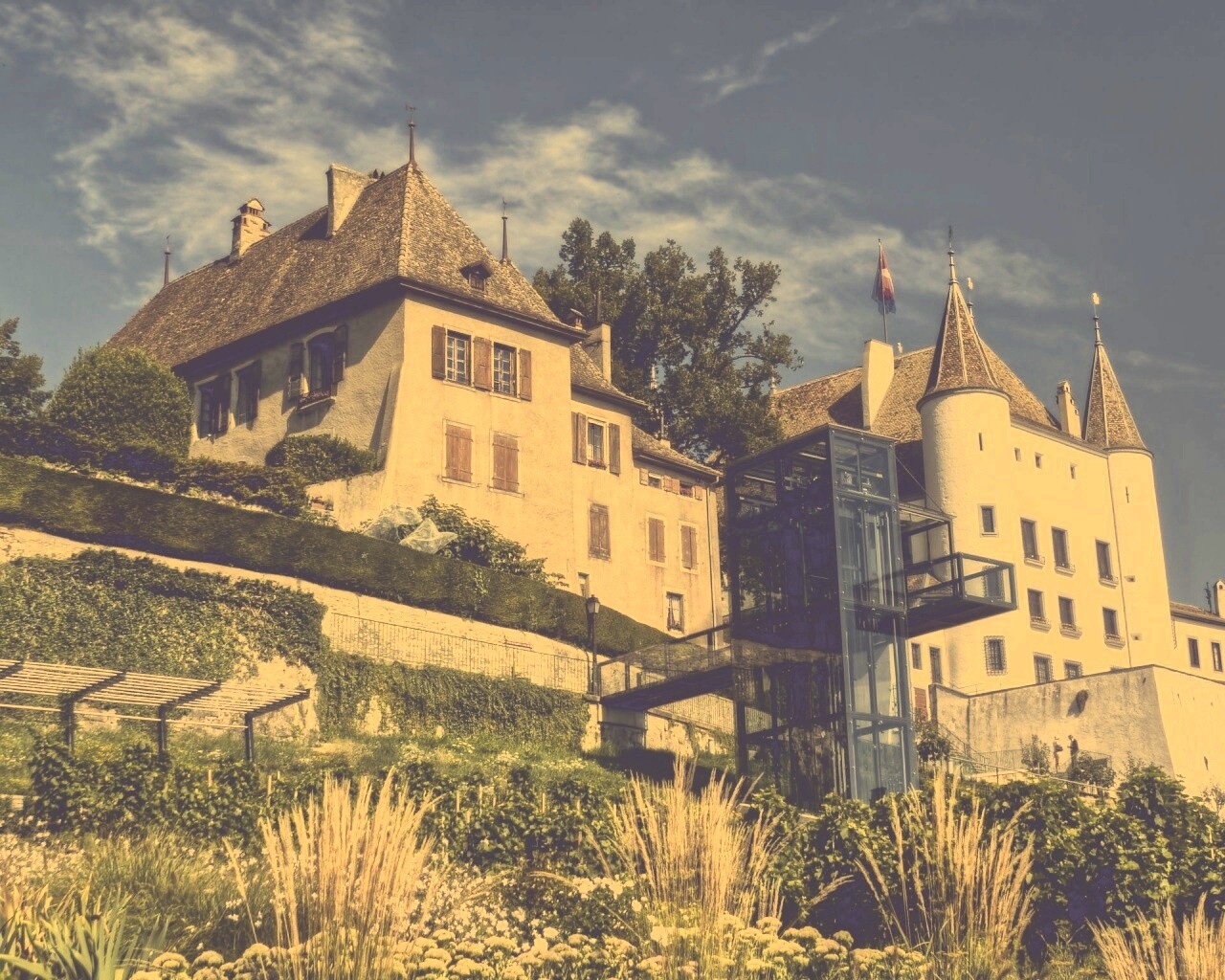 Дома с своеобразной архитектурой обои