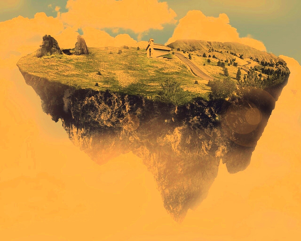 Летающий острв обои