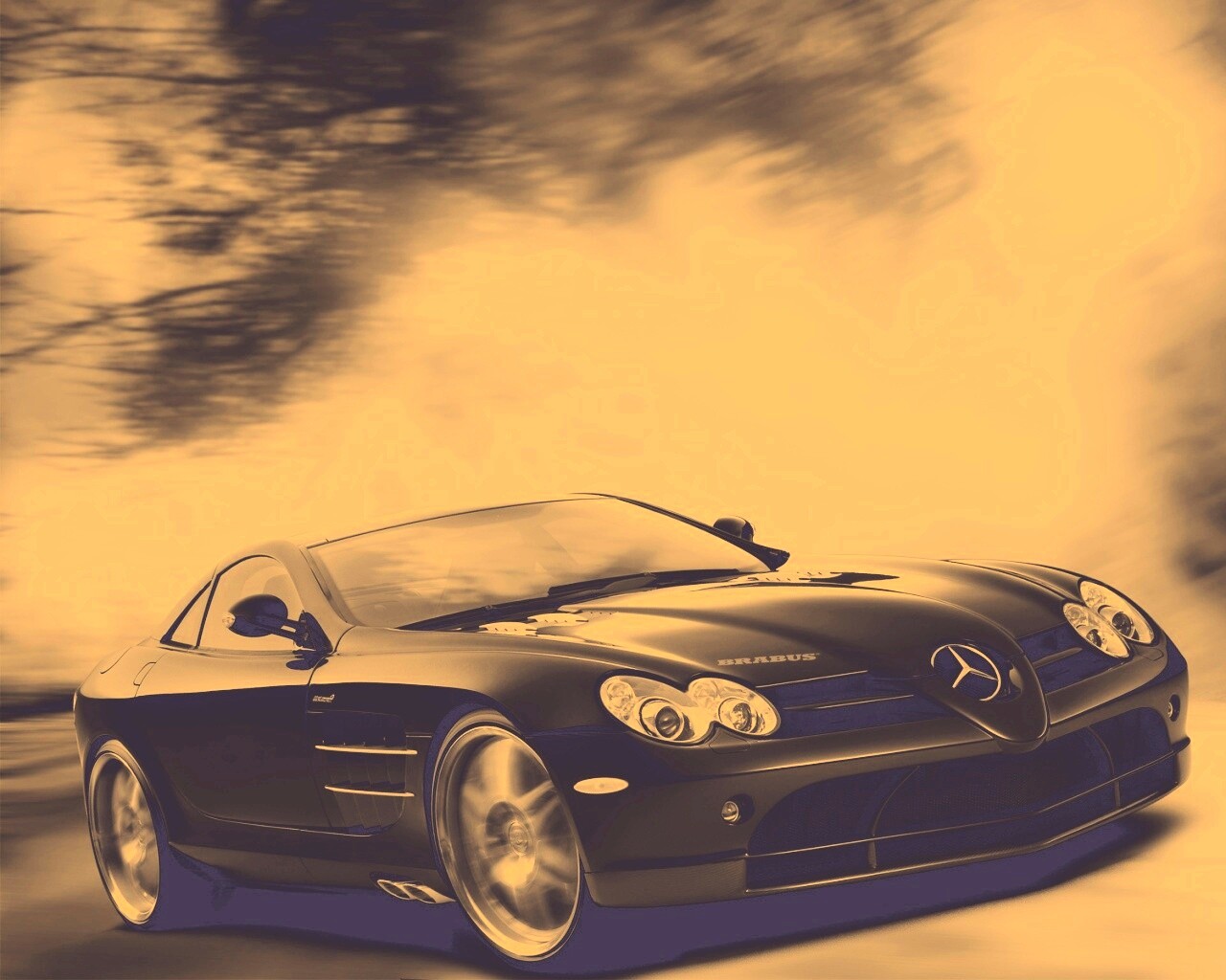 Двухместный мерседес обои