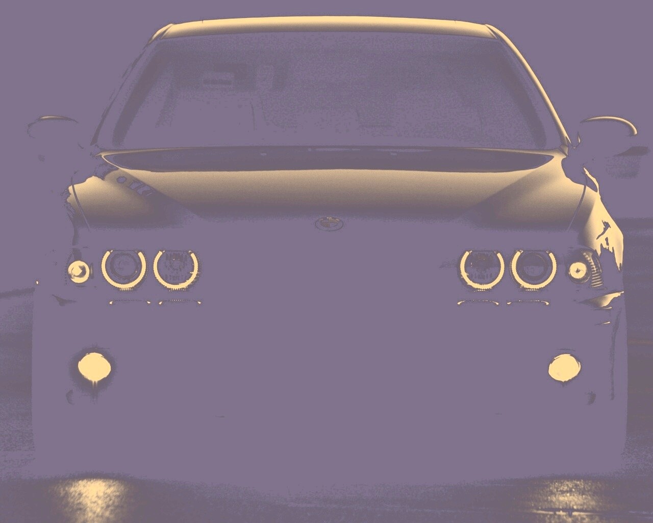 Чёрный BMW обои