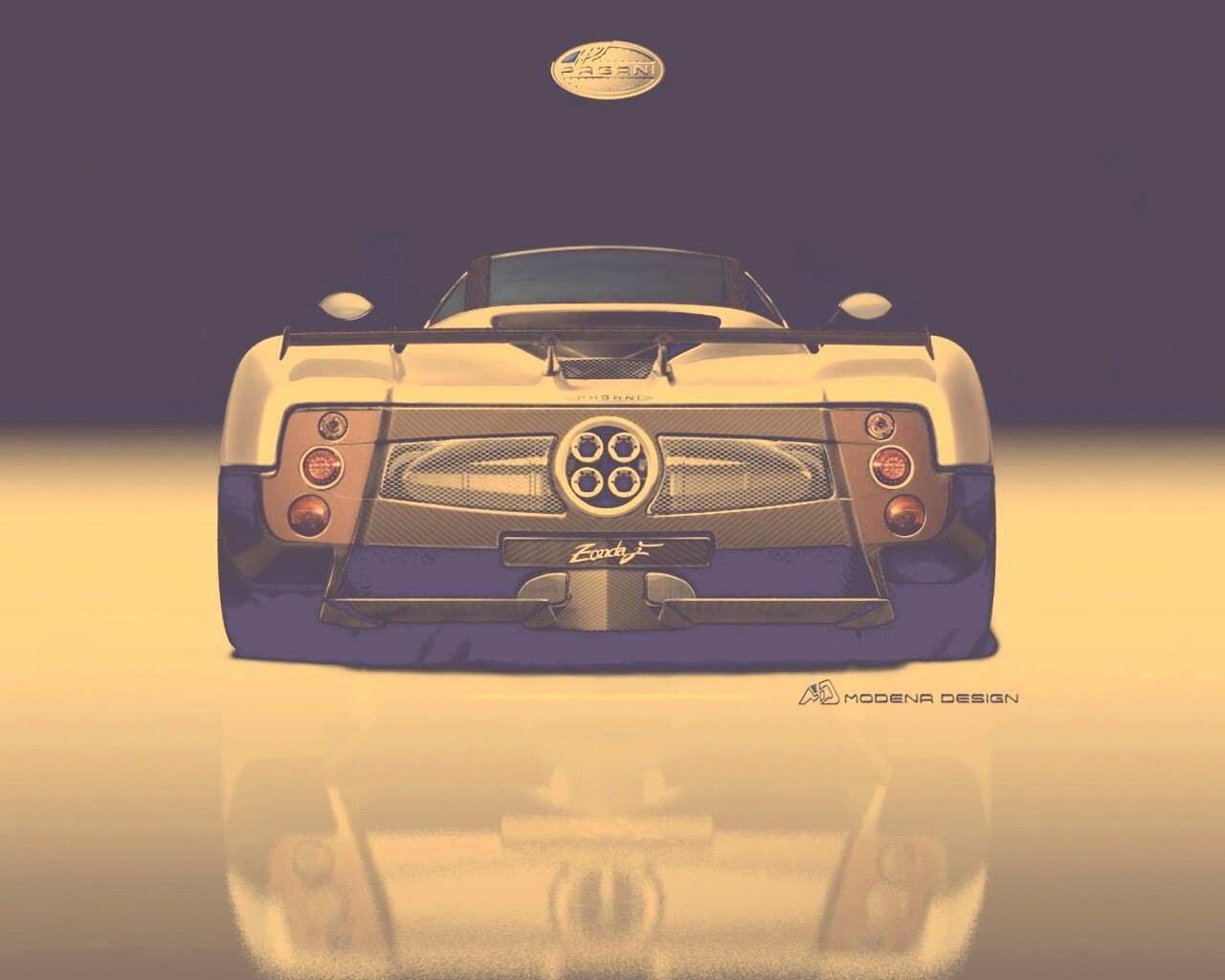 Pagani Zonda рендер обои