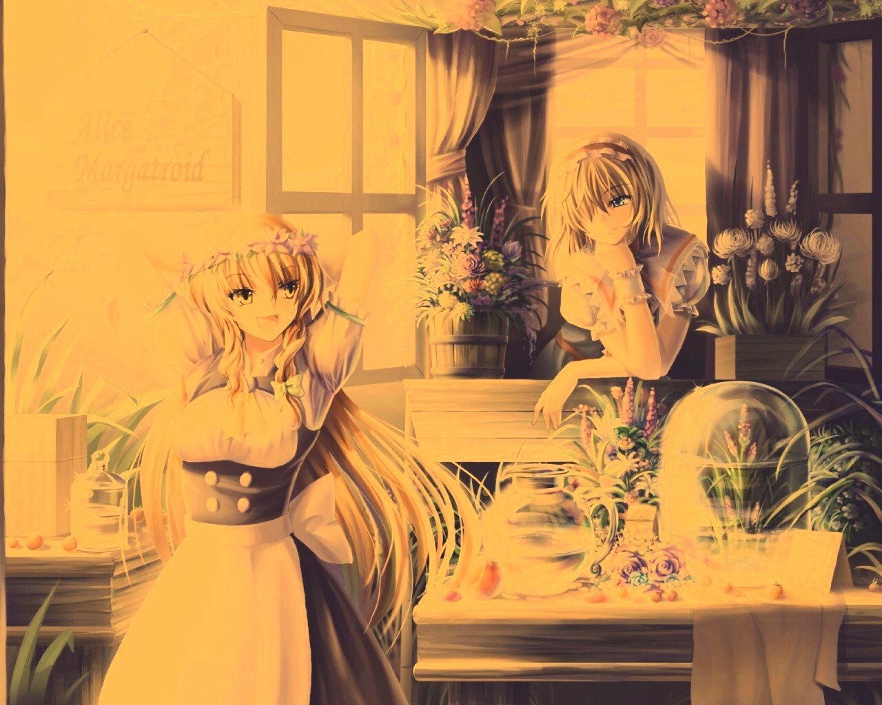 Анимешное утро обои