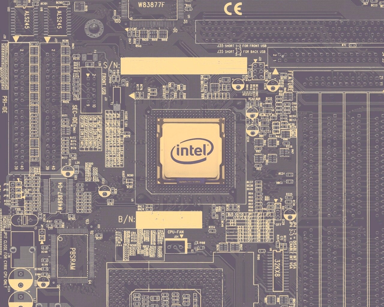 Процессор от Intel обои
