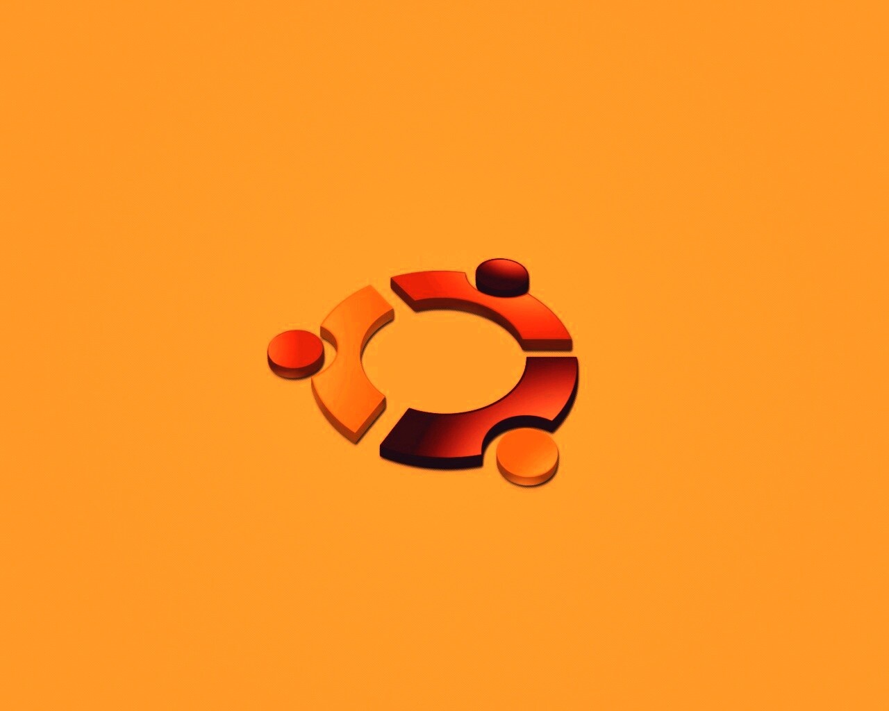 Официальный логотип Убунту обои