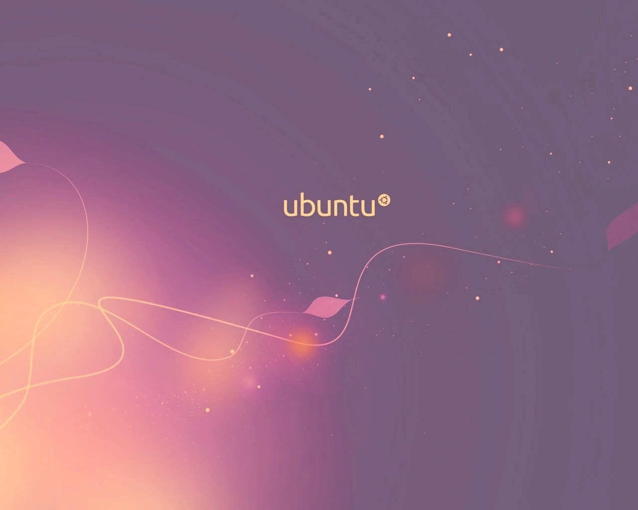 Сиреневые обои Ubuntu обои