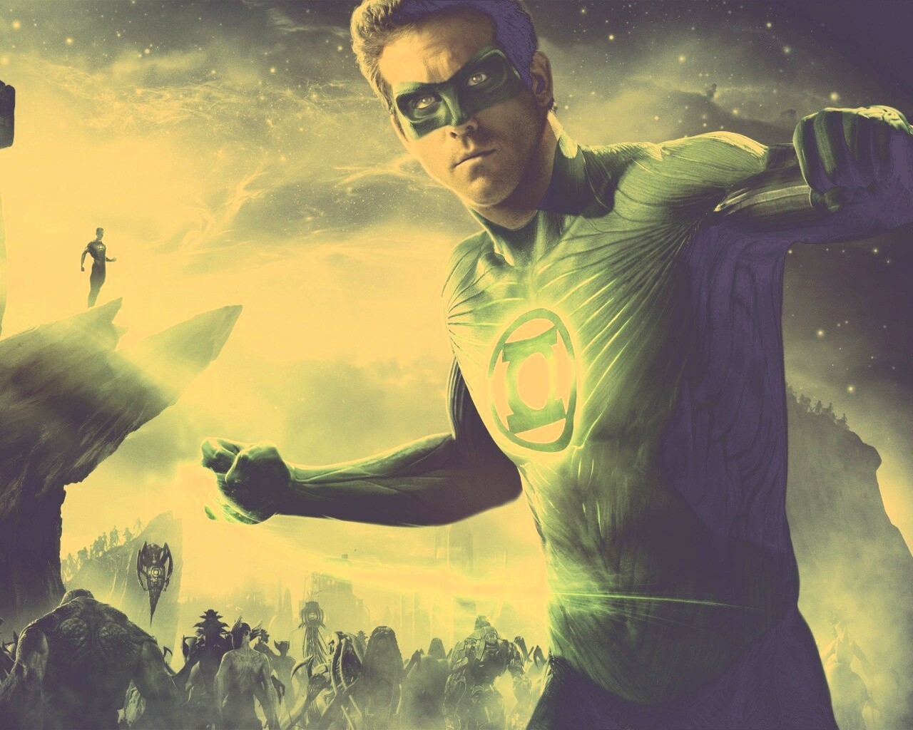 Зелёный фонарь обои