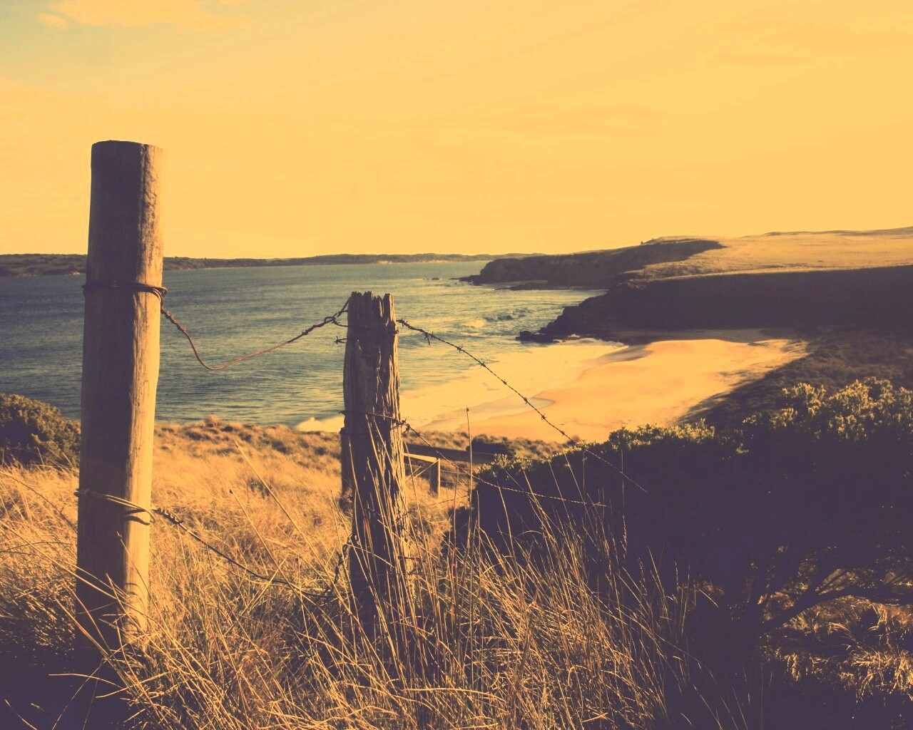 Пляж на озере обои