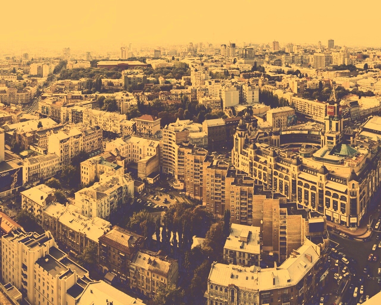 Киевская панорама обои