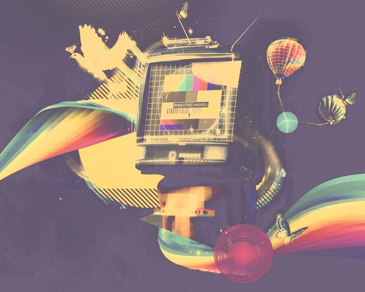 На телевизионной волне обои