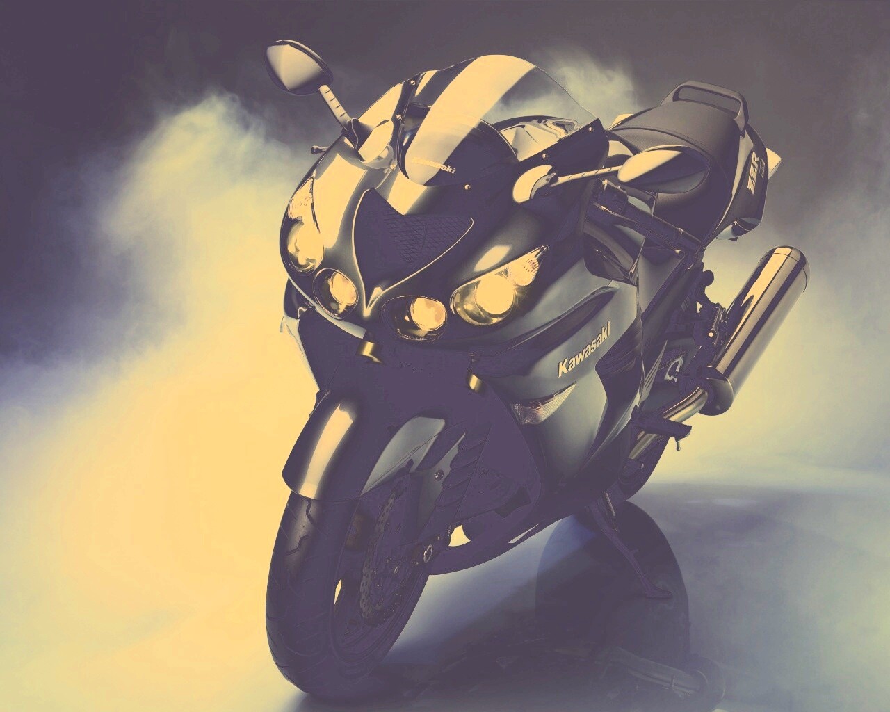 Мотоцикл Кавасаки ZX14 обои