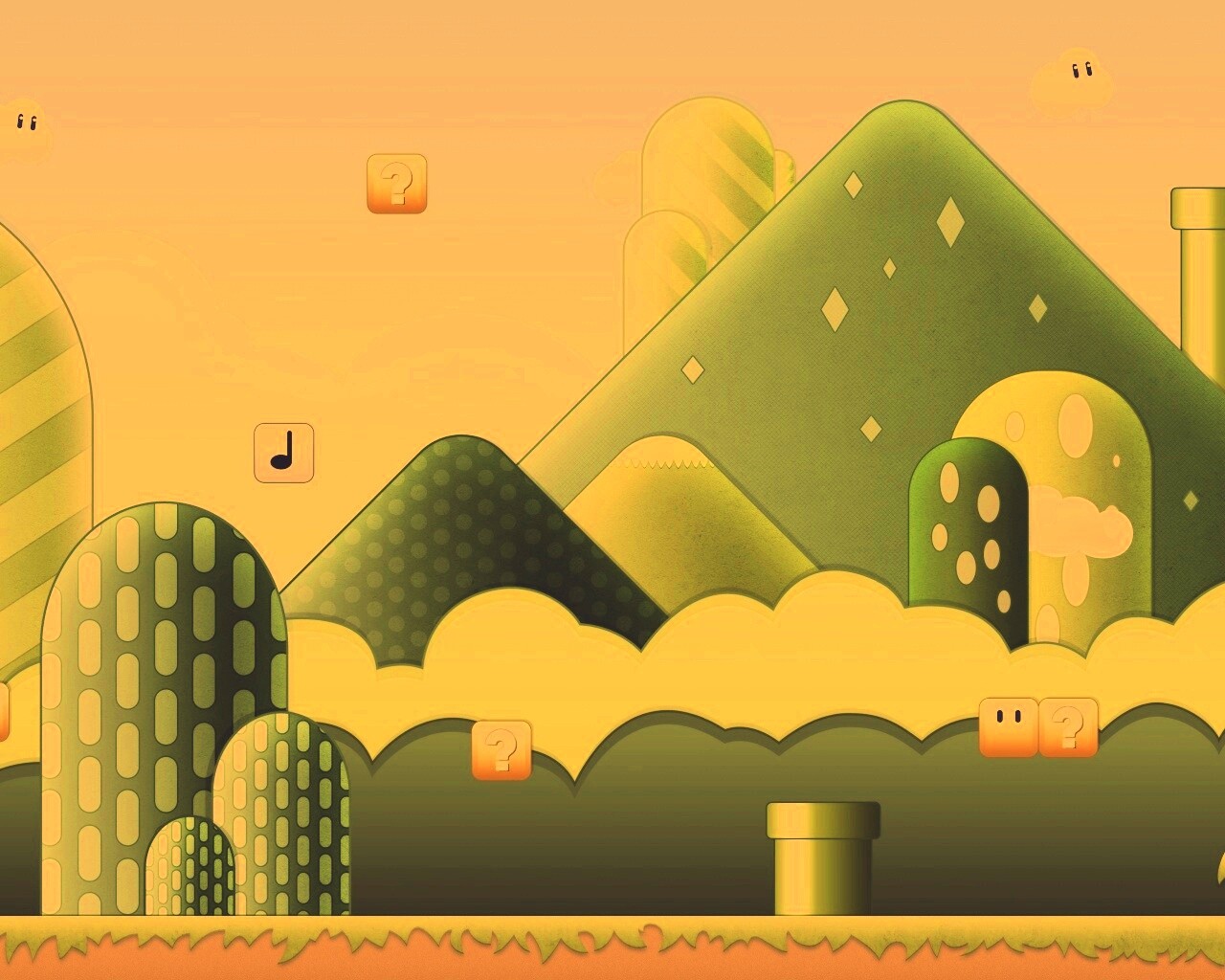 Мир Супермарио обои