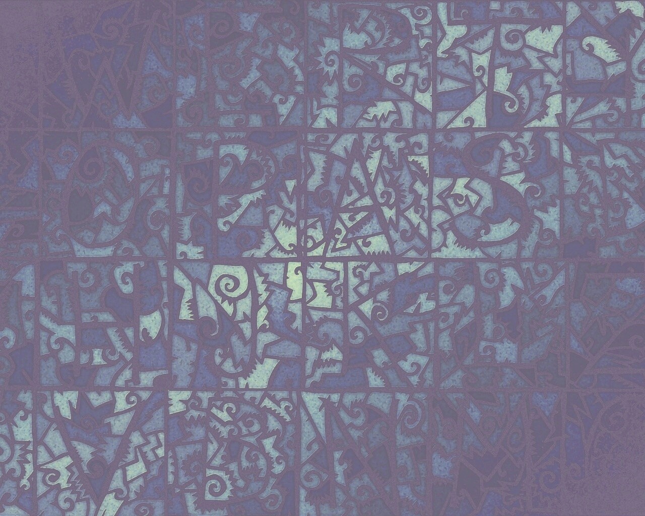 Витражные буквы обои