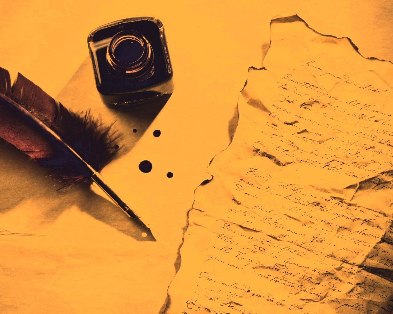 Мятое письмо обои