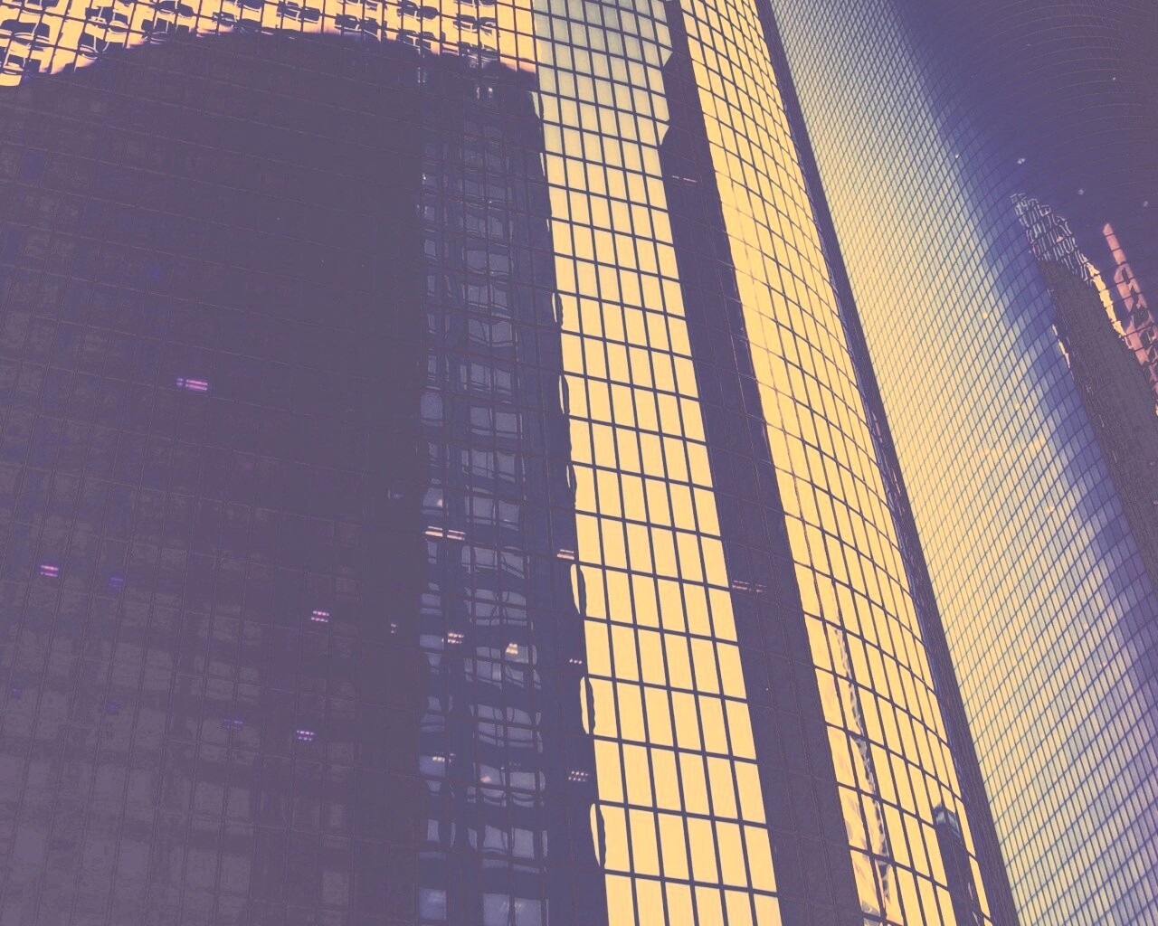 Стеклянная стена небоскреба обои