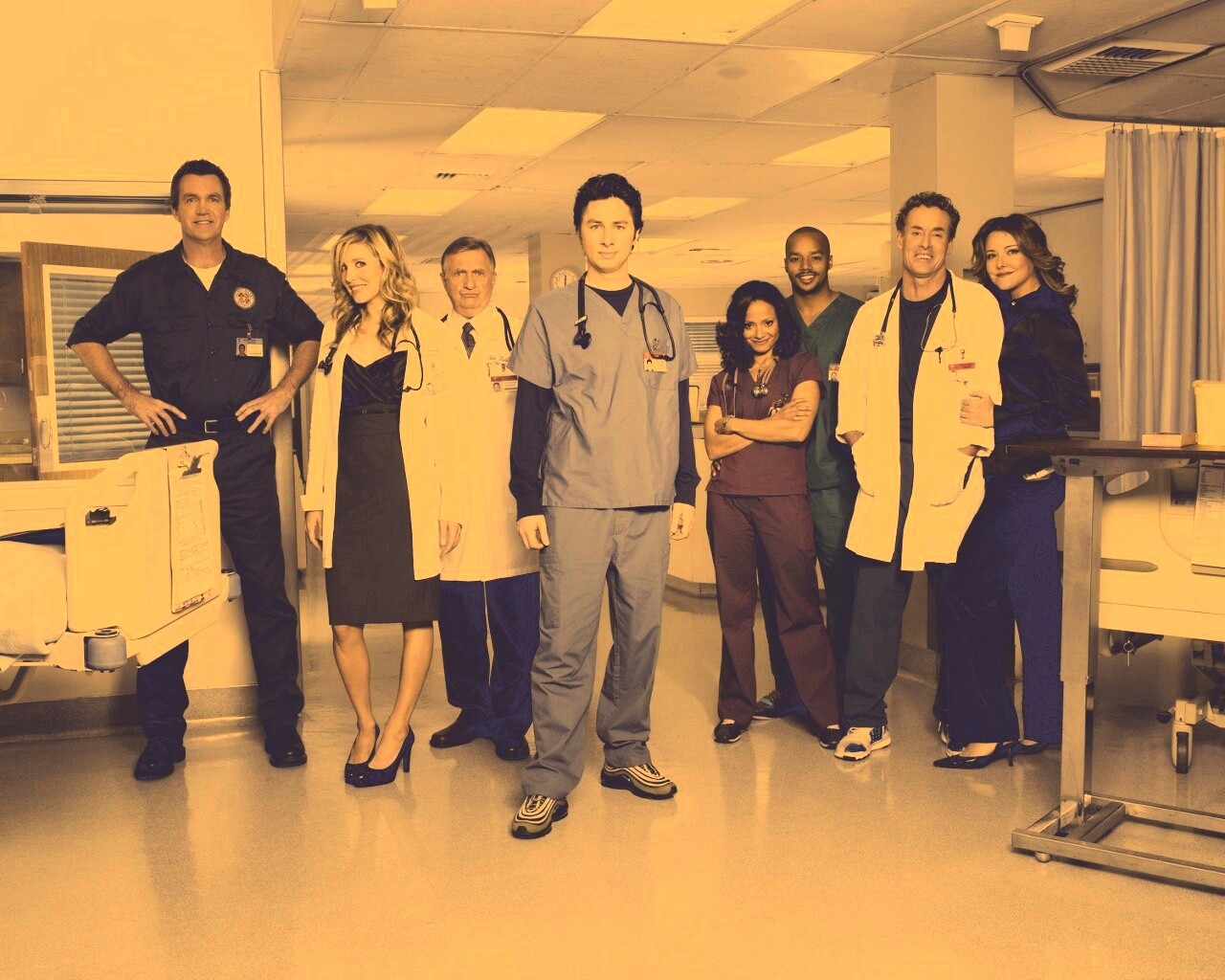 Герои сериала Клиника обои