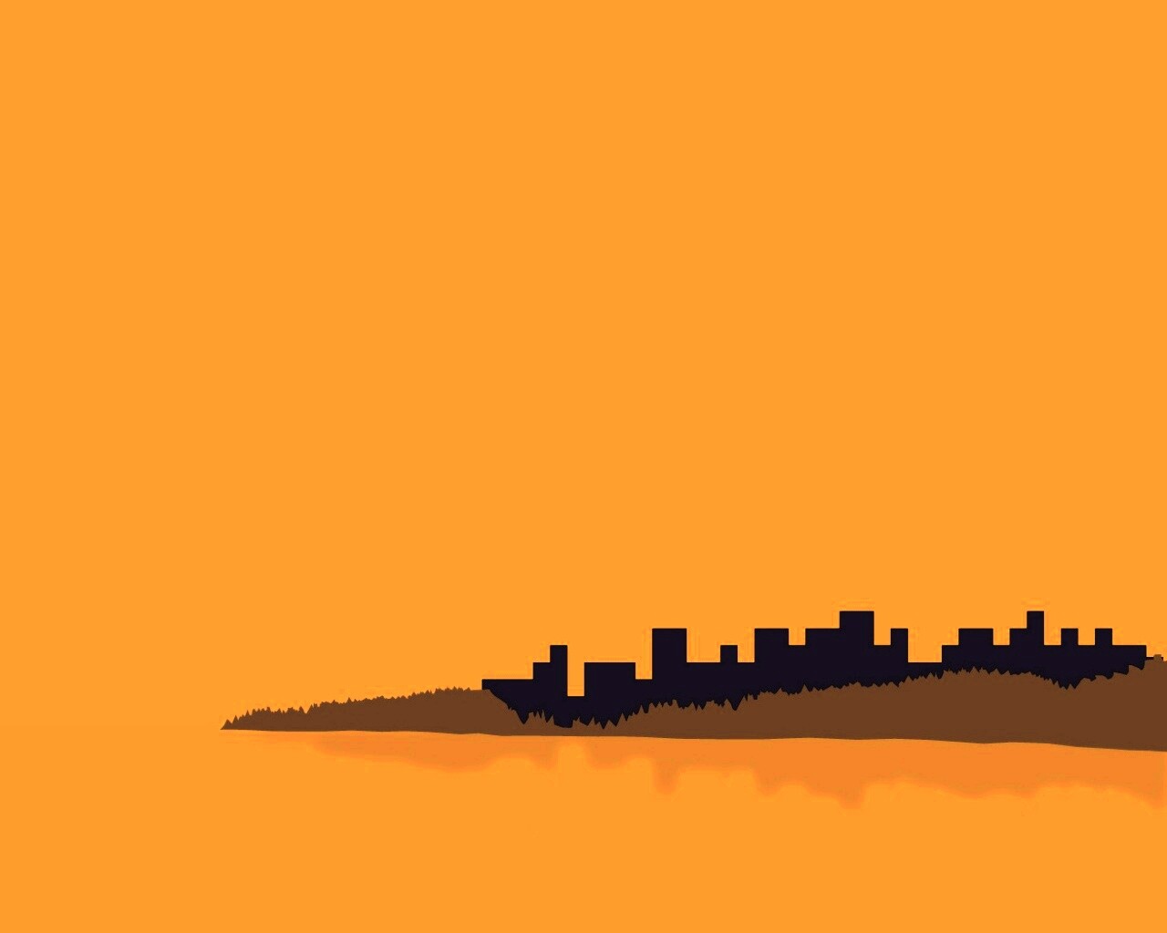 Векторный город обои